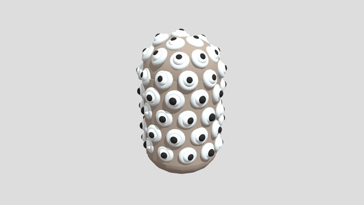 Monster With Many Eyes 3D Model