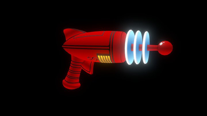 Alien Pistol 3D Model