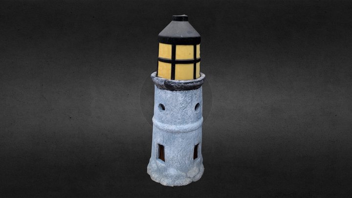 Light house front yard decoration 3D Model