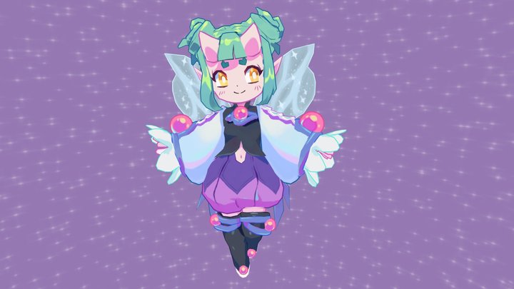 Fairy Girl 3D Model