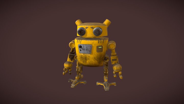 Cute Robot 3D Model