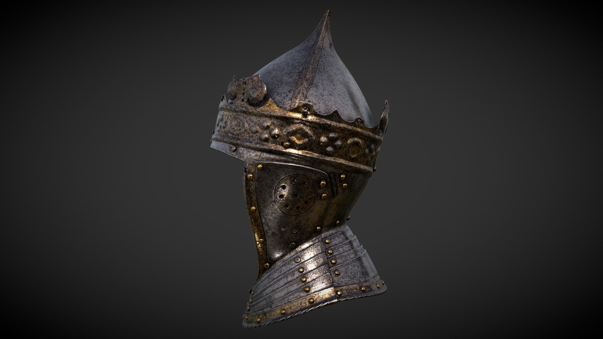 gilt helmet