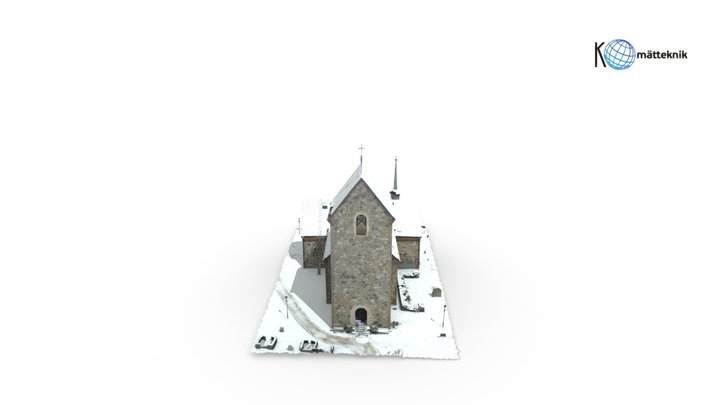 Vallentuna church 6mm Mesh Cut 3D Model