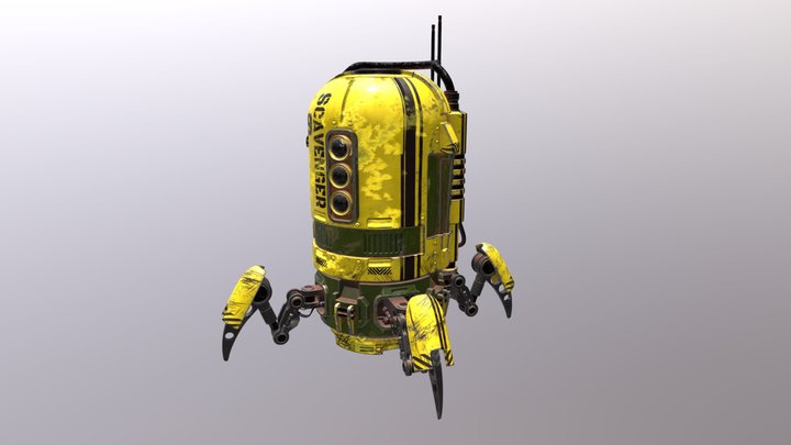 SpiderBot 3D Model