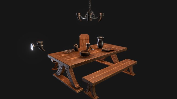 Norse Fantasy Props 3D Model