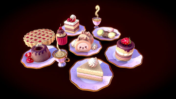 Tea time 3D Model