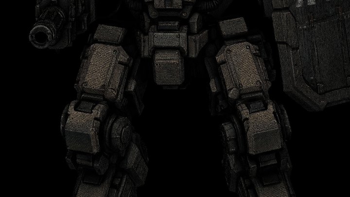 Heavy Combat Mech Robot X-10 3D model