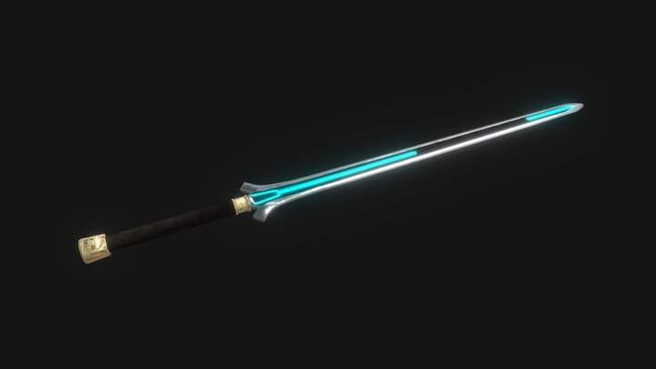Sunrise - Magic Medieval Sword 3D Model