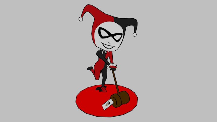 Harley Quinn ( with Cel Shading) 3D Model