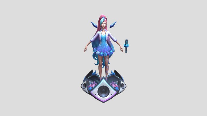 k_da_all_out_seraphine_rising_star 3D Model