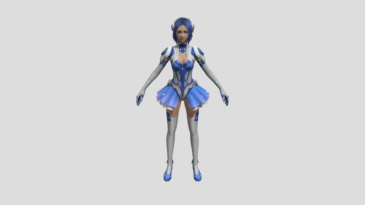 Blue Angel Free fire 3D Model