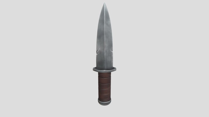 Weathered dagger 3D Model