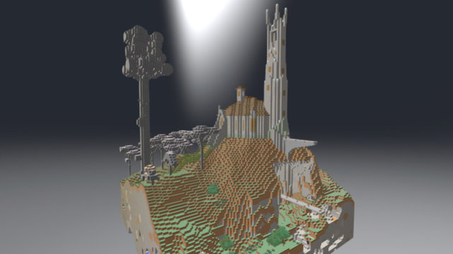 Bergtempel 3D Model