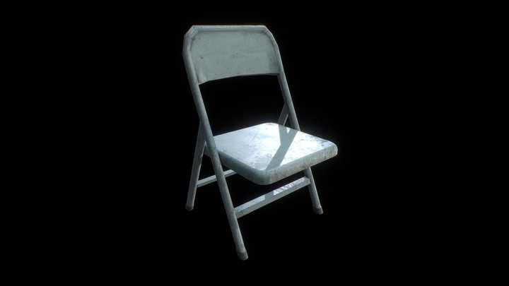 Metal Folding Chair 3D Model