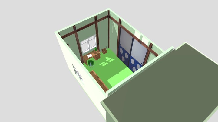 DOREAMON NOBITA ROOM OR HOUSE 3D Model