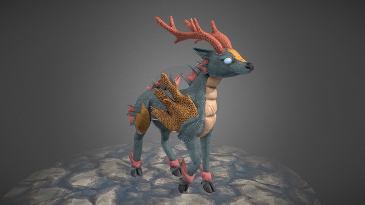 Coral Kirin - Creature Model 3D Model