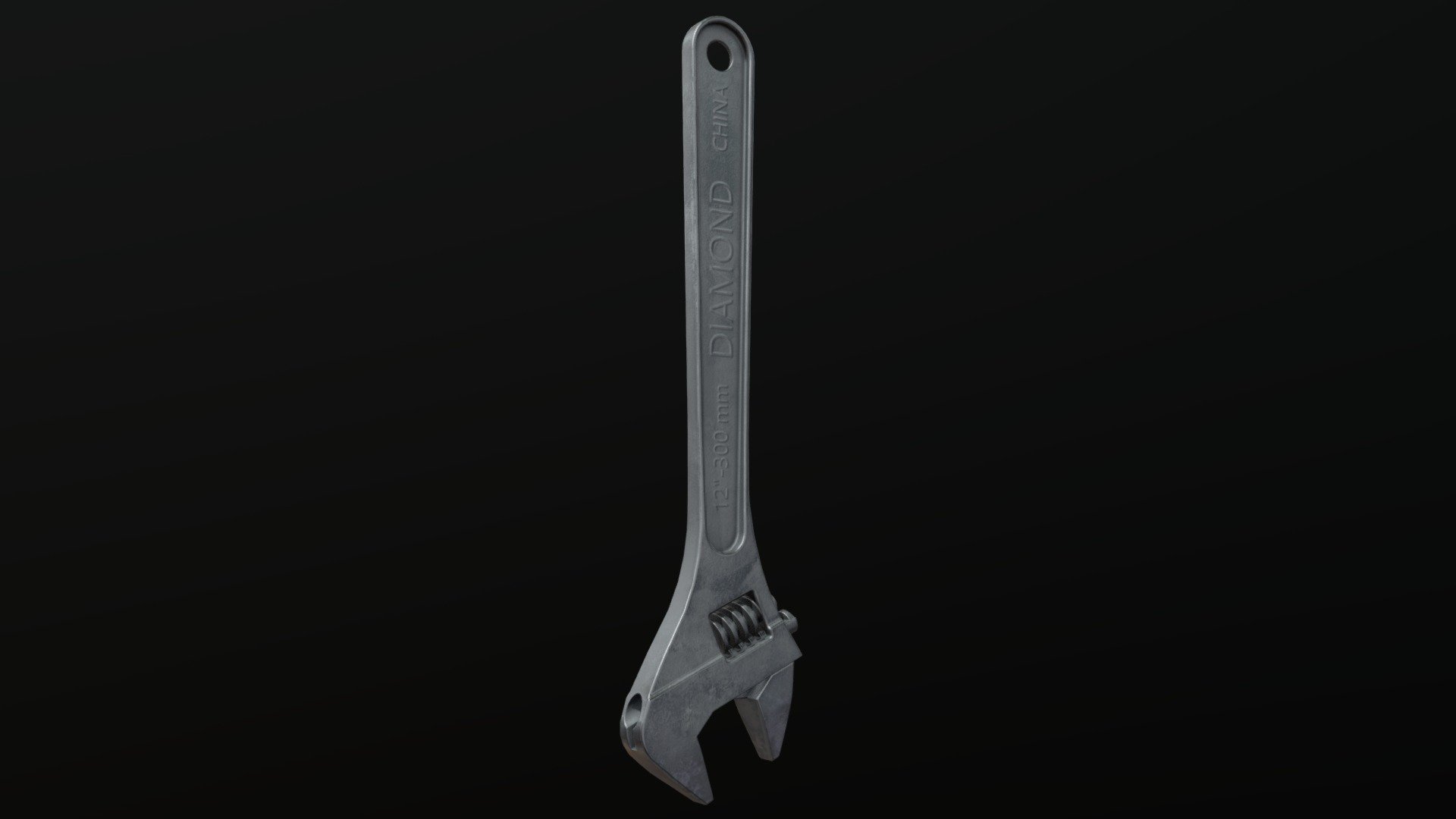 Adjustable Wrench / CAD model processed 3D model by plasmaernst