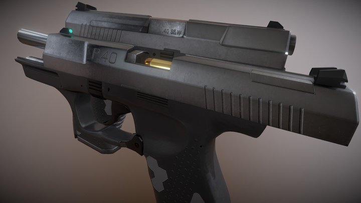 Walther P99 Handgun 3D Model