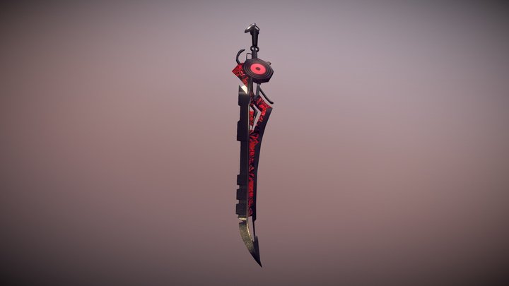 Warrior Orochi 3 Sword (Red) 3D Model