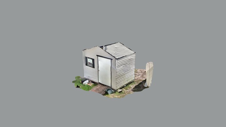 10x12 shed 3D Model