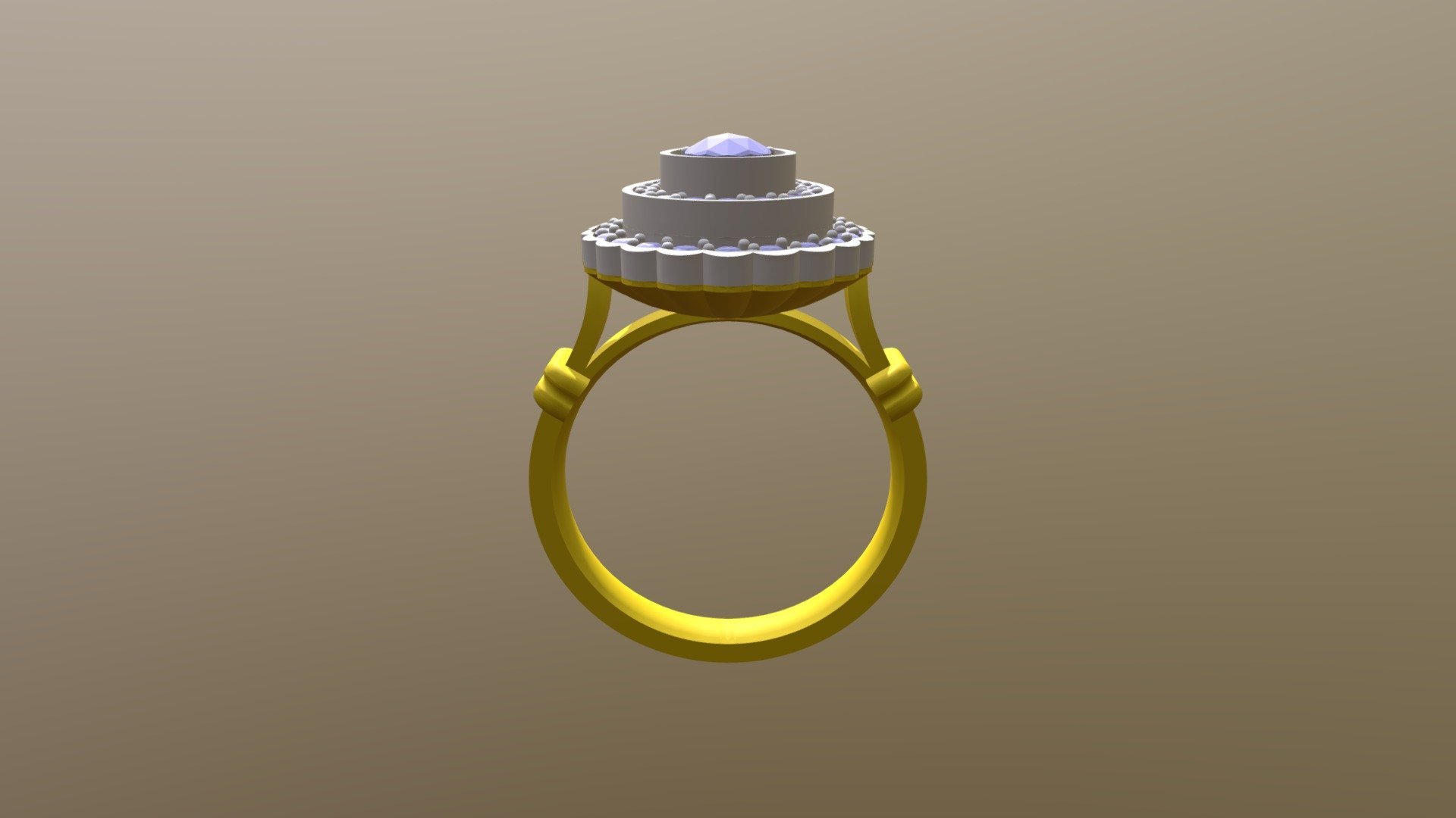 Antique Type Diamond Ring - 3D Model By Cosef [b97e903] - Sketchfab