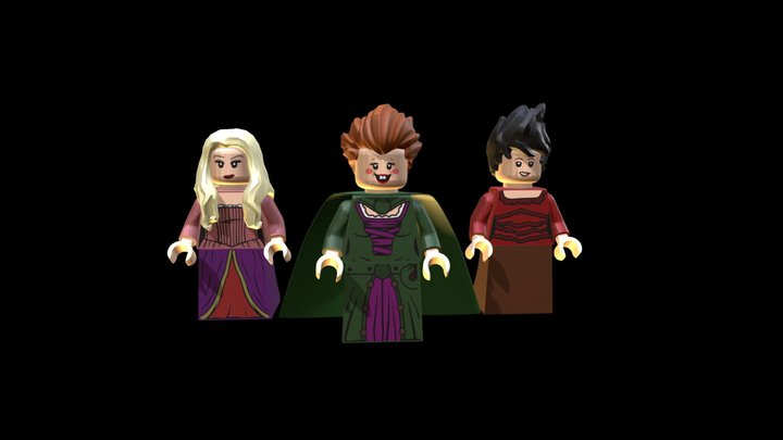 LEGO SANDERSON SISTERS (HOCUS POCUS) 3D Model