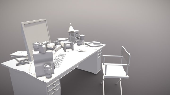 [Student Work] Etabli - Movie Director 3D Model