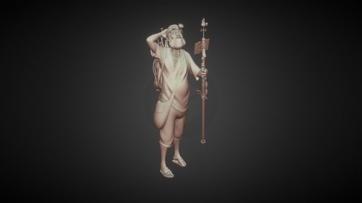 old man scavenger 3D Model