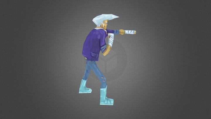 Guile 3D Model
