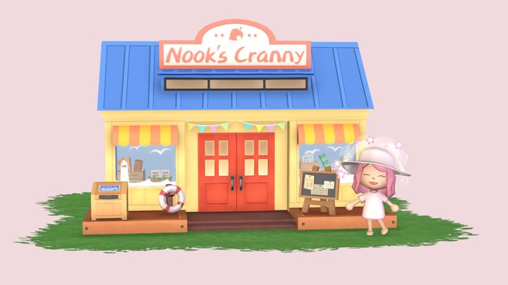 ꒰ Nook's Cranny ꒱ Animal Crossing ACNH 3D Model