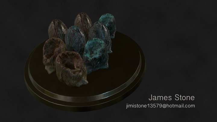 Alien Eggs Updated 3D Model