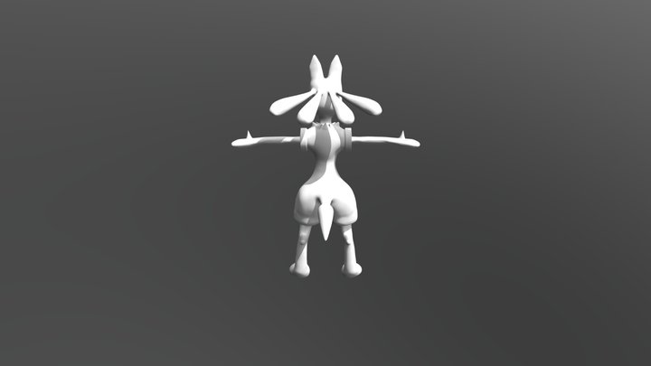 Lucario 3D Model