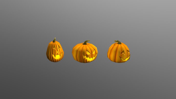 Pampkin Set 3D Model