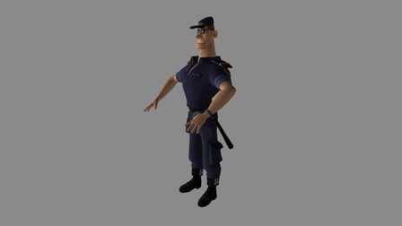 Montoro Cop 3D Model