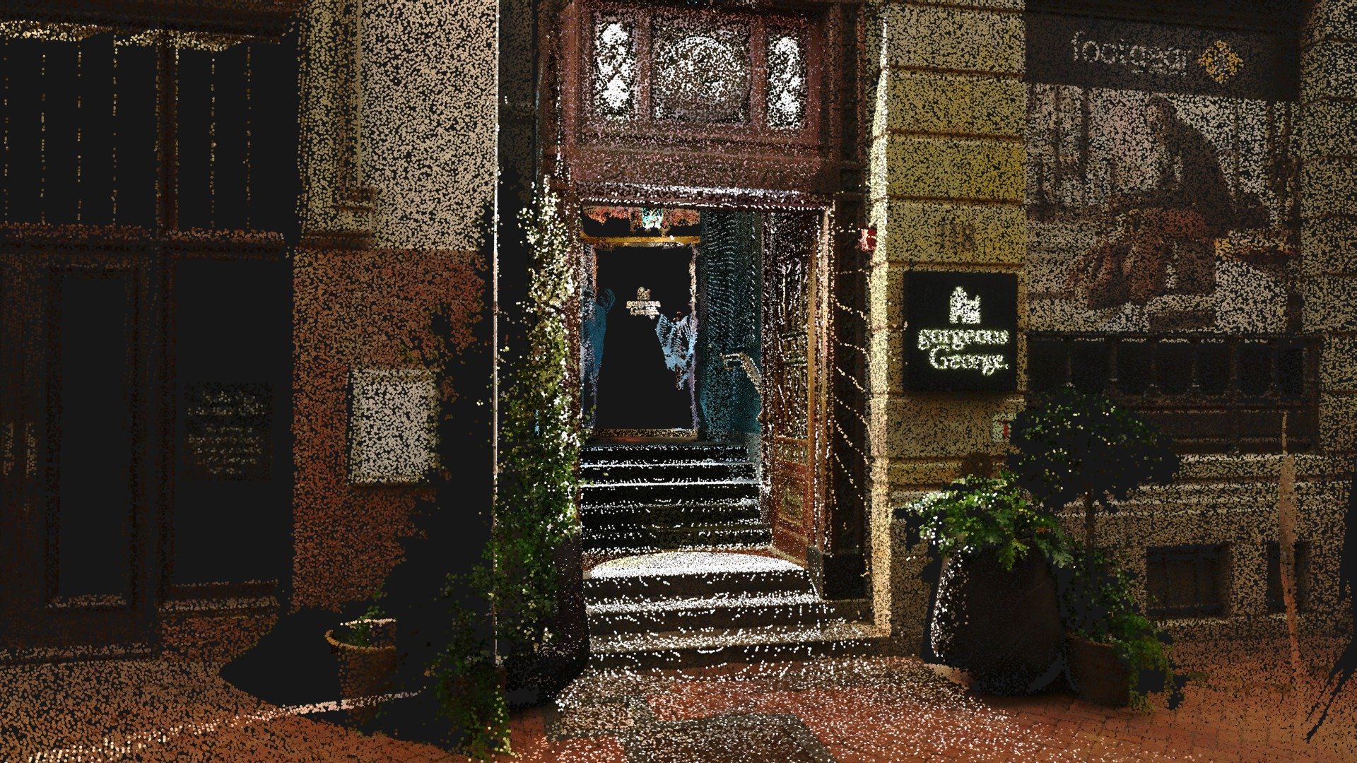 the Gorgeous George hotel entrance