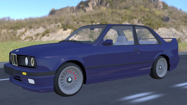 Bmw e30 coupe 3D Model