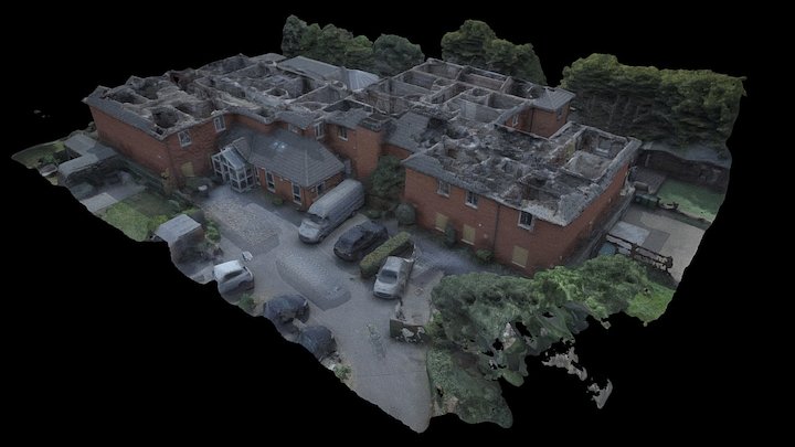 Fire Damage / Care Home Property 3D Model