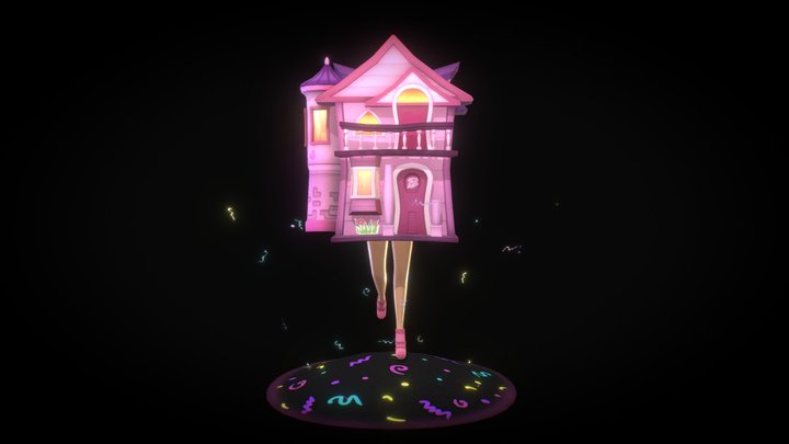 🎀👱‍♀️Barbie Yaga🏠🦵 3D Model