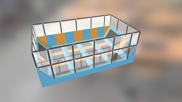 Trampoline parks Dodgeball - Urban Koncept 3D Model