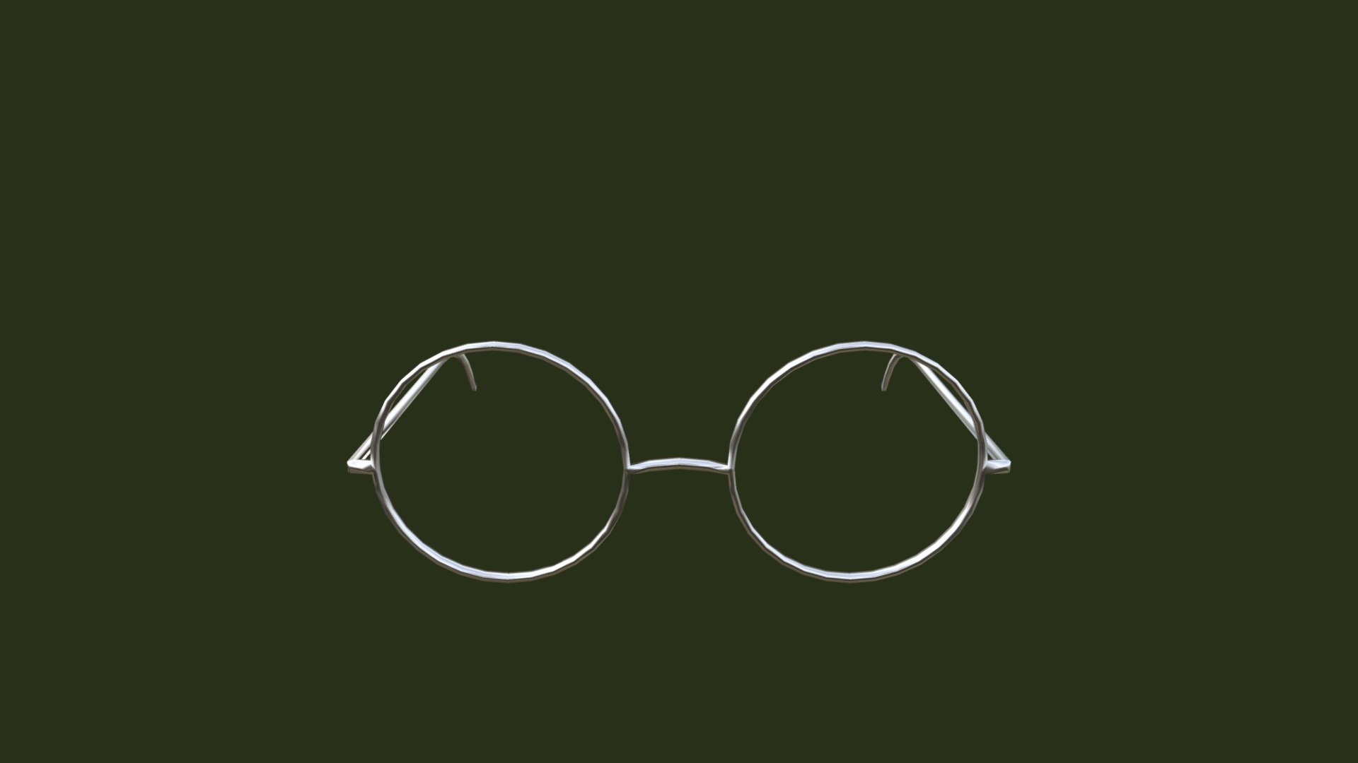Cirlce Glasses LOW POLY