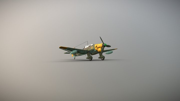 Junkers Ju 87 R 3D Model