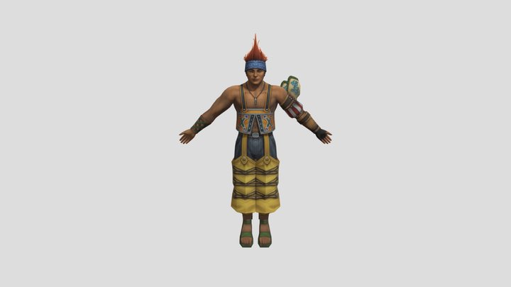 High Poly Wakka 3D Model