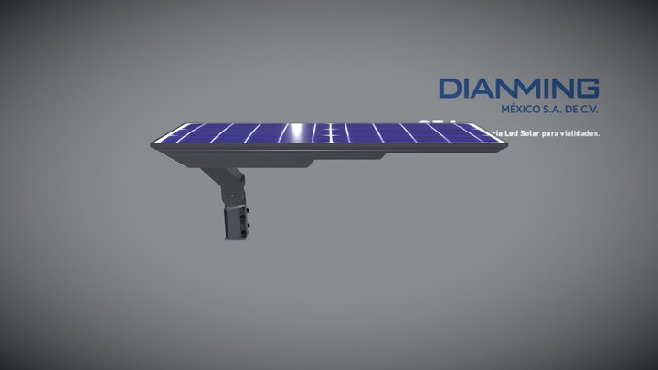 Dianming S5A Luminaria Led Solar para vialidades 3D Model