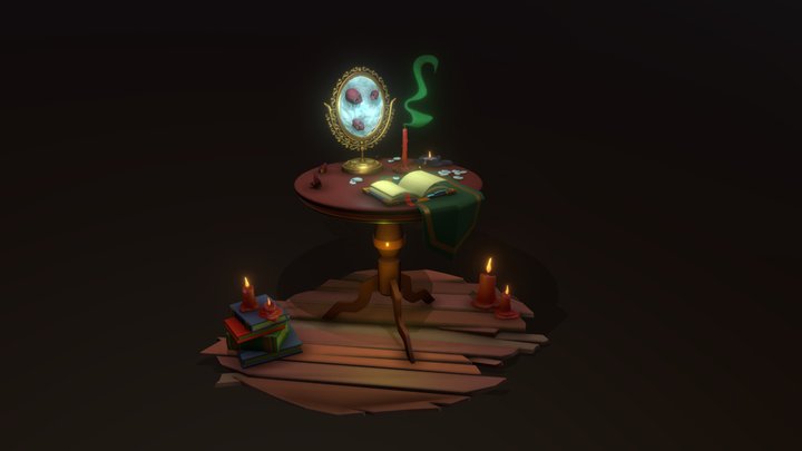 Second boss - Mystic (Retry School) 3D Model