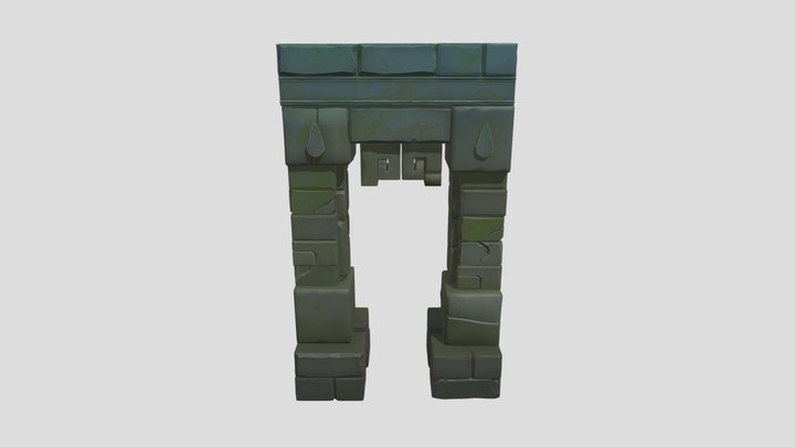 Aztec gate way 3D Model