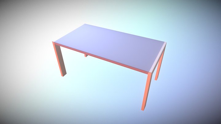 Isometric Furniture - Table - Table 03 3D Model