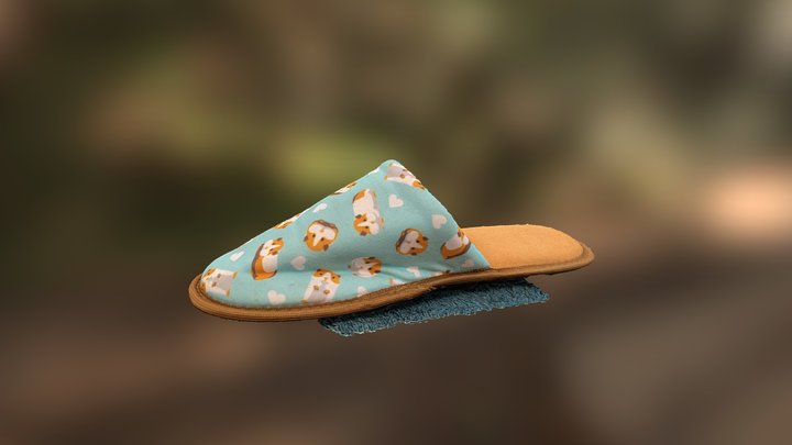Hamster slipper 3D Model