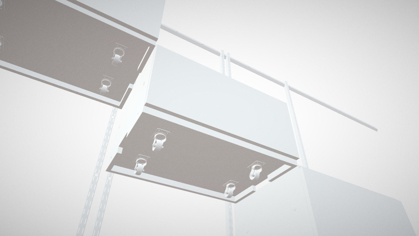 Modular Shelving System- Assembled-blender