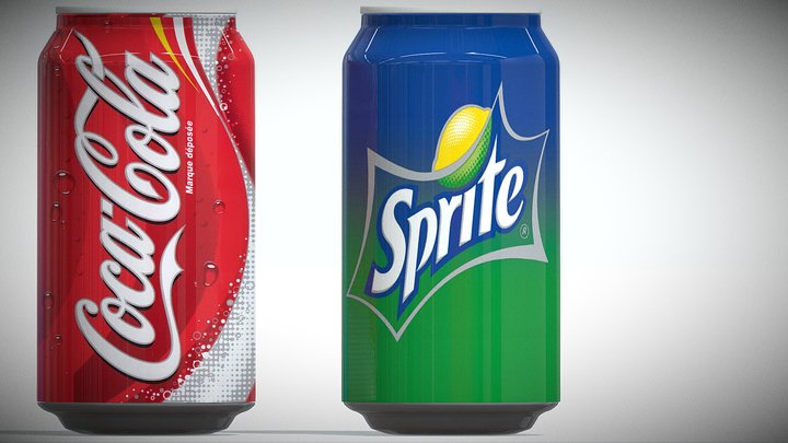 Soda Can 3D Model - Blender Model on Sketchfab 3D Model