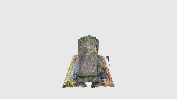 Stampen Cemetery, Gravstone #4 3D Model
